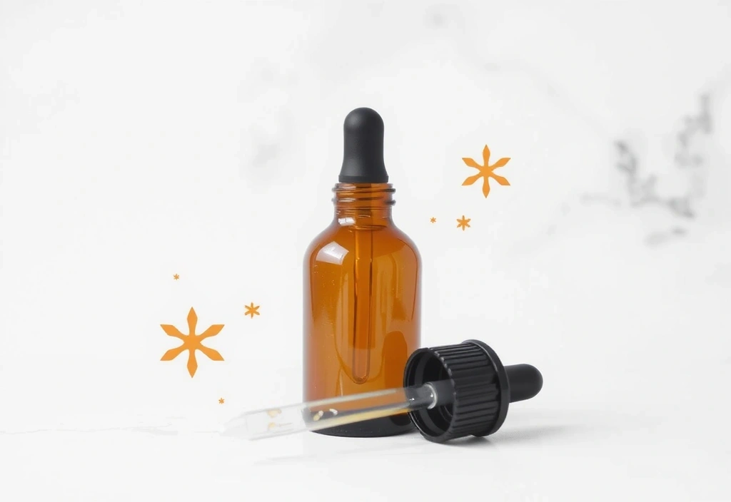 Retinol serum bottle